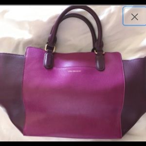 Vera Bradley Purple and Pink Leather Purse Handbag